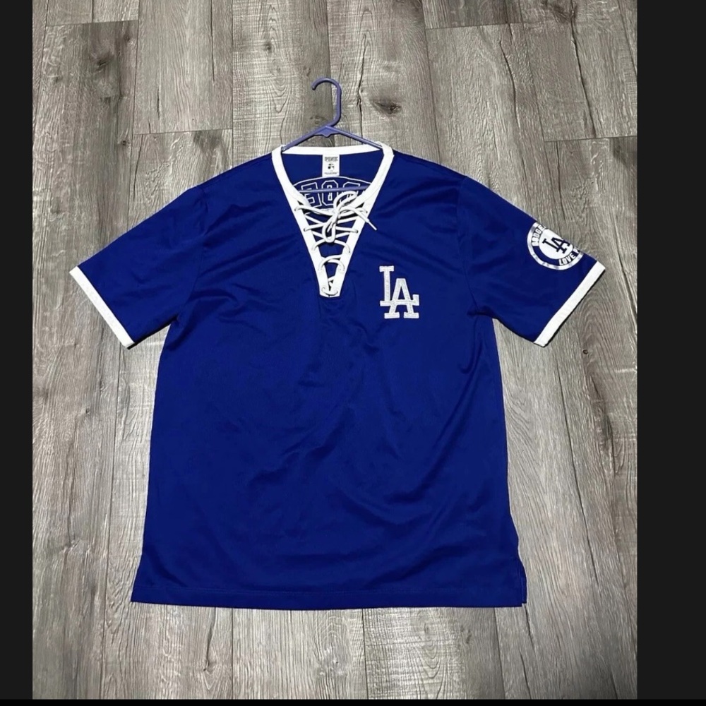Victoria’s Secret Blue LA Dodgers Lace-Up Jersey
